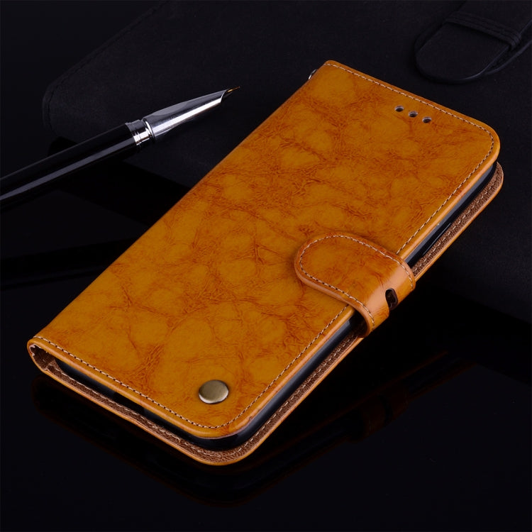Business Style Oil Wax Texture Horizontal Flip Leather Case for Huawei Honor 7C / Enjoy 8 / Y7 (2018) / Y7 Prime (2018) / Nova 2 Lite, with Holder & Card Slots & Wallet