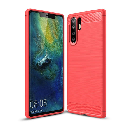 Brushed Texture Carbon Fiber Shockproof TPU Case for Huawei P30 Pro