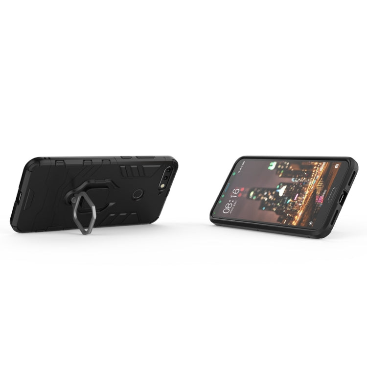 PC + TPU Shockproof Protective Case for Huawei Honor 7A, with Magnetic Ring Holder, For Huawei Honor 7A