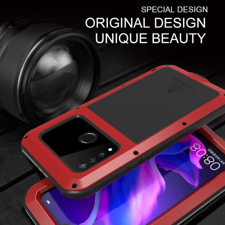 LOVE MEI Powerful Dustproof Shockproof Splashproof Metal + Silicone Combination Case for Huawei P30 Lite