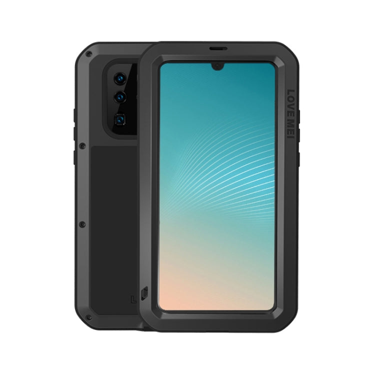 LOVE MEI Powerful Dustproof Shockproof Splashproof Metal + Silicone Combination Case for Huawei P30 Pro