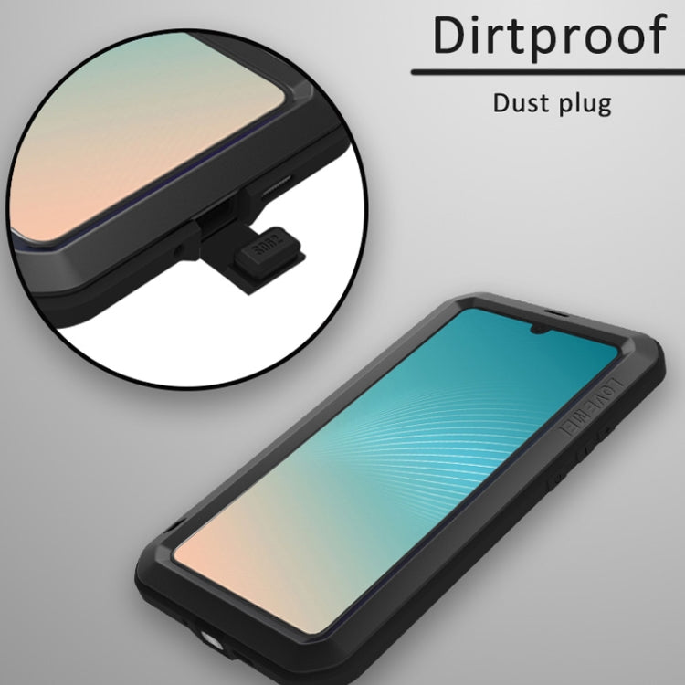LOVE MEI Powerful Dustproof Shockproof Splashproof Metal + Silicone Combination Case for Huawei P30 Pro