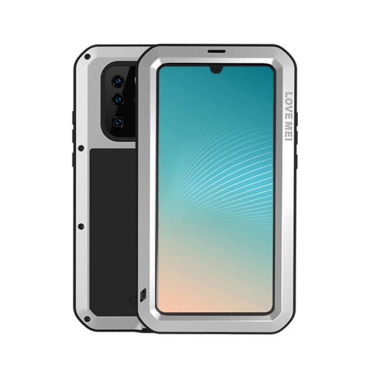 LOVE MEI Powerful Dustproof Shockproof Splashproof Metal + Silicone Combination Case for Huawei P30 Pro