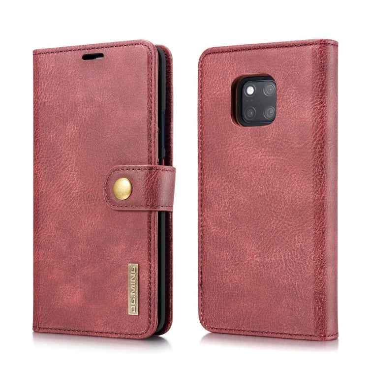 DG.MING Crazy Horse Texture Flip Detachable Magnetic Leather Case for Huawei Mate 20 Pro, with Holder & Card Slots & Wallet