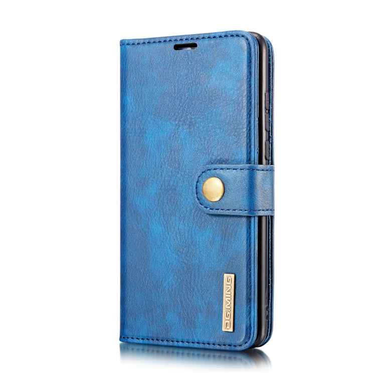 DG.MING Crazy Horse Texture Flip Detachable Magnetic Leather Case for Huawei P30 Lite, with Holder & Card Slots & Wallet
