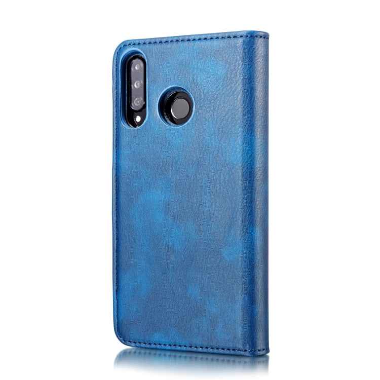 DG.MING Crazy Horse Texture Flip Detachable Magnetic Leather Case for Huawei P30 Lite, with Holder & Card Slots & Wallet