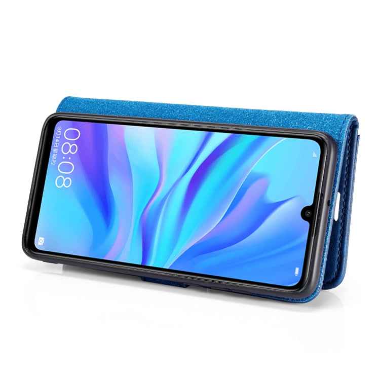 DG.MING Crazy Horse Texture Flip Detachable Magnetic Leather Case for Huawei P30 Lite, with Holder & Card Slots & Wallet