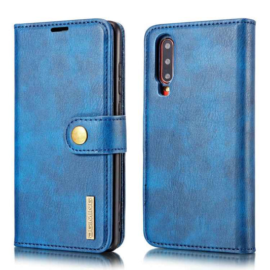 DG.MING Crazy Horse Texture Flip Detachable Magnetic Leather Case for Huawei P30, with Holder & Card Slots & Wallet