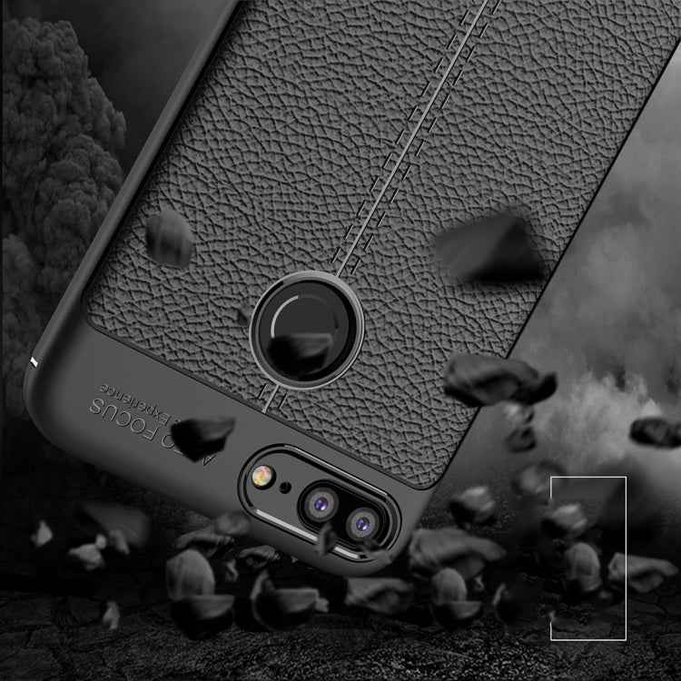 For Huawei Honor 10 Lite Litchi Texture Soft TPU Protective Case