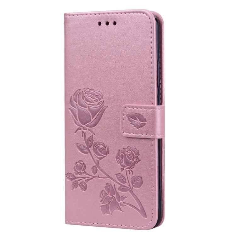 Rose Embossed Horizontal Flip PU Leather Case for Huawei Mate 20 Lite, with Holder & Card Slots & Wallet