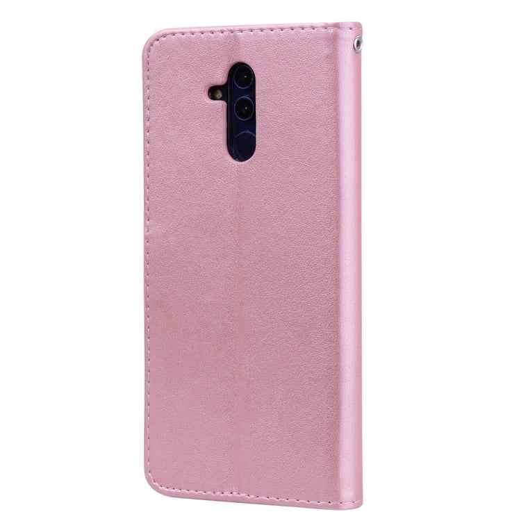 Rose Embossed Horizontal Flip PU Leather Case for Huawei Mate 20 Lite, with Holder & Card Slots & Wallet