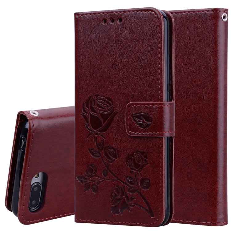 Rose Embossed Horizontal Flip PU Leather Case for Huawei Honor 10 Lite, with Holder & Card Slots & Wallet