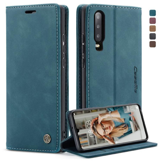 CaseMe-013 Multifunctional Retro Frosted Horizontal Flip Leather Case for Huawei P30, with Card Slot & Holder & Wallet