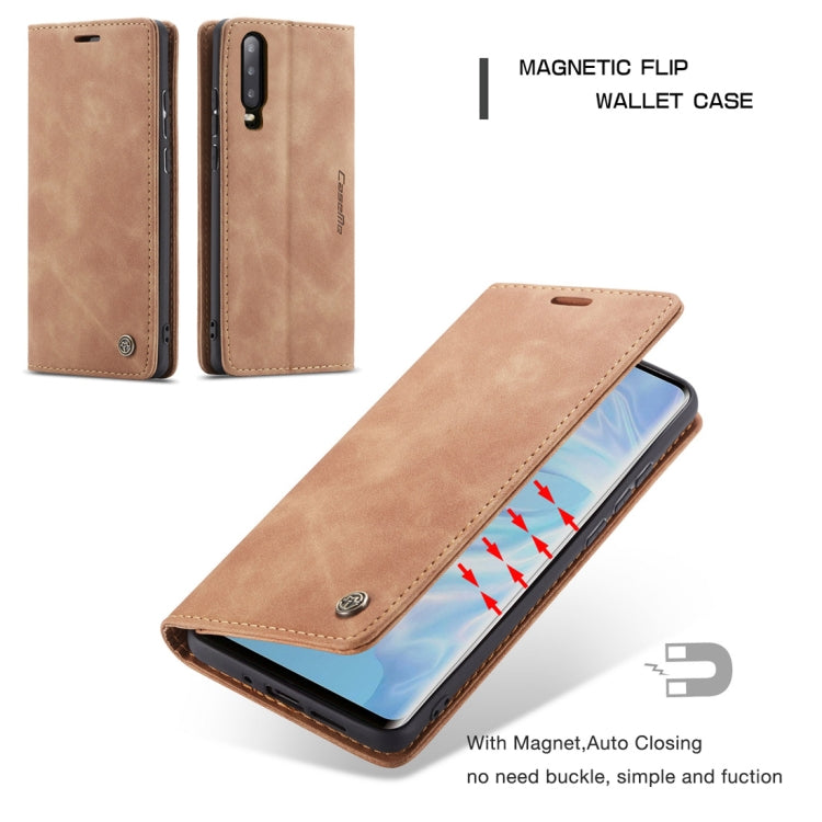 CaseMe-013 Multifunctional Retro Frosted Horizontal Flip Leather Case for Huawei P30, with Card Slot & Holder & Wallet, For Huawei P30