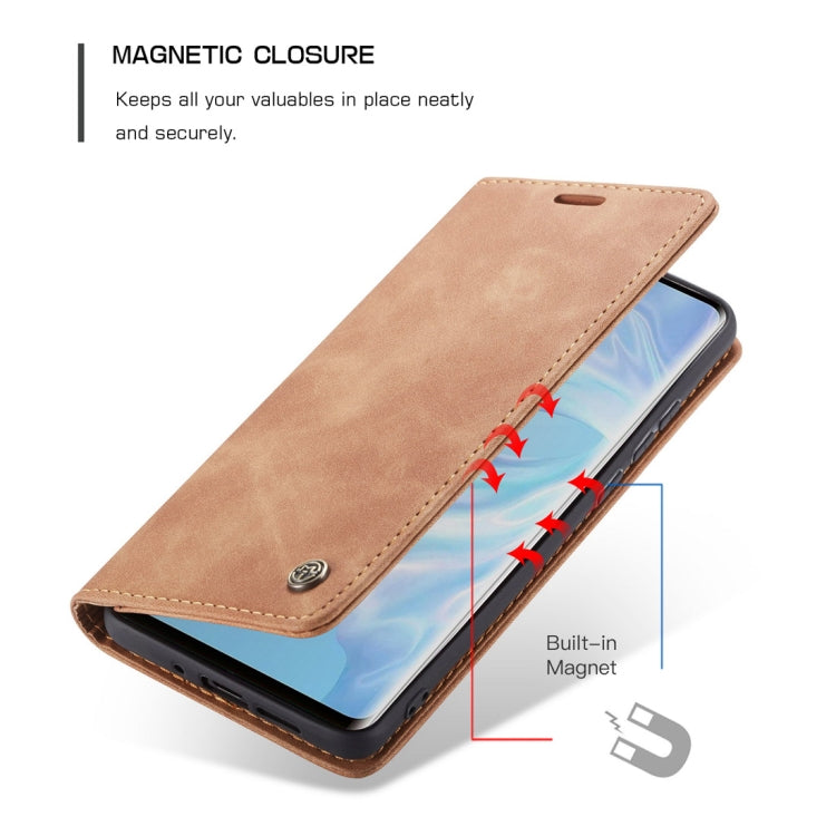 CaseMe-013 Multifunctional Retro Frosted Horizontal Flip Leather Case for Huawei P30, with Card Slot & Holder & Wallet, For Huawei P30