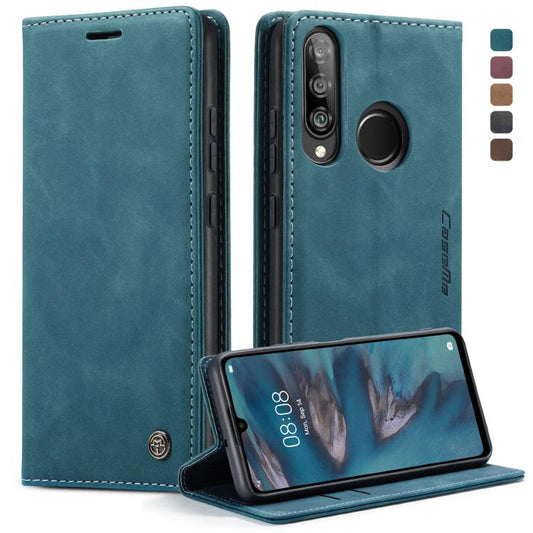 CaseMe-013 Multifunctional Retro Frosted Horizontal Flip Leather Case for Huawei P30 Lite, with Card Slot & Holder & Wallet