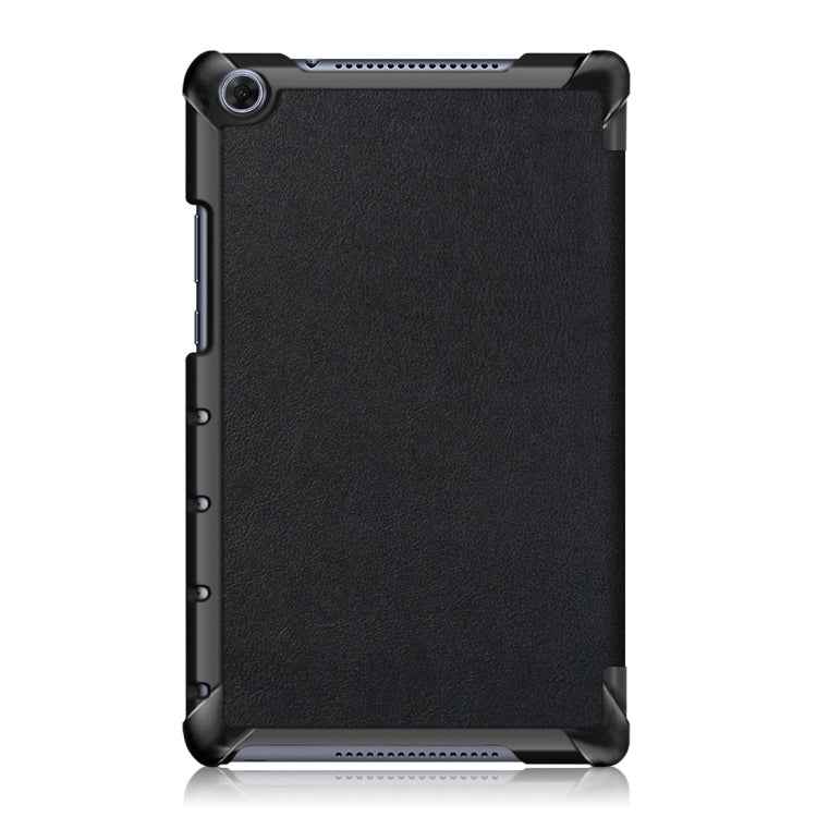 Custer Texture Horizontal Flip Leather Case for Huawei MediaPad M5 Lite 8 inch , with Three-folding Holder