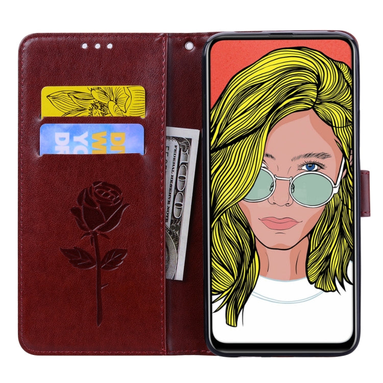 Rose Embossed Horizontal Flip PU Leather Case for Huawei P Smart Z, with Holder & Card Slots & Wallet, For Huawei P Smart Z