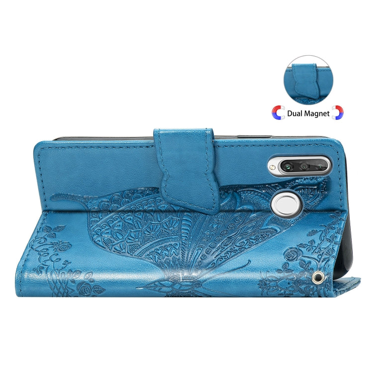 Butterfly Love Flowers Embossing Horizontal Flip Leather Case for Huawei P30 Lite / Nova 4e, with Holder & Card Slots & Wallet & Lanyard, For Huawei P30 Lite / Nova 4e