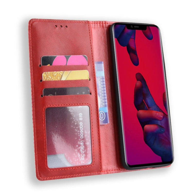 Magnetic Buckle Retro Texture Horizontal Flip Leather Case for Huawei Mate 20 Pro, with Holder & Card Slots & Wallet, For Huawei Mate 20 Pro