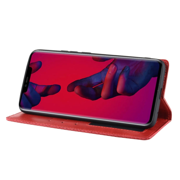 Magnetic Buckle Retro Texture Horizontal Flip Leather Case for Huawei Mate 20 Pro, with Holder & Card Slots & Wallet, For Huawei Mate 20 Pro