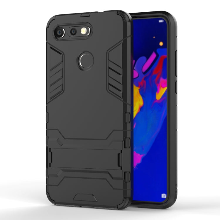 Shockproof PC + TPU Case for Huawei Honor V20, with Holder, For Huawei Honor V20, For Honor V20