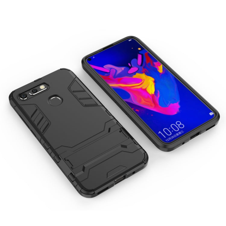 Shockproof PC + TPU Case for Huawei Honor V20, with Holder, For Honor V20, For Huawei Honor V20