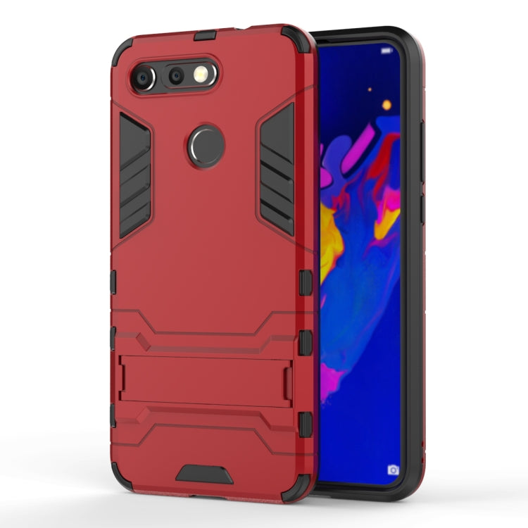Shockproof PC + TPU Case for Huawei Honor V20, with Holder, For Huawei Honor V20, For Honor V20