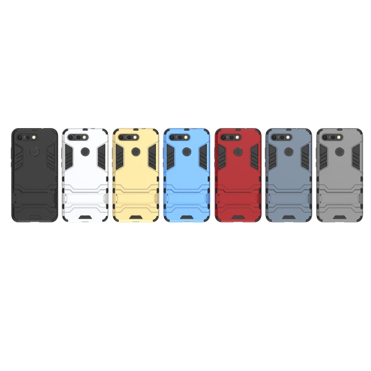 Shockproof PC + TPU Case for Huawei Honor V20, with Holder, For Huawei Honor V20, For Honor V20