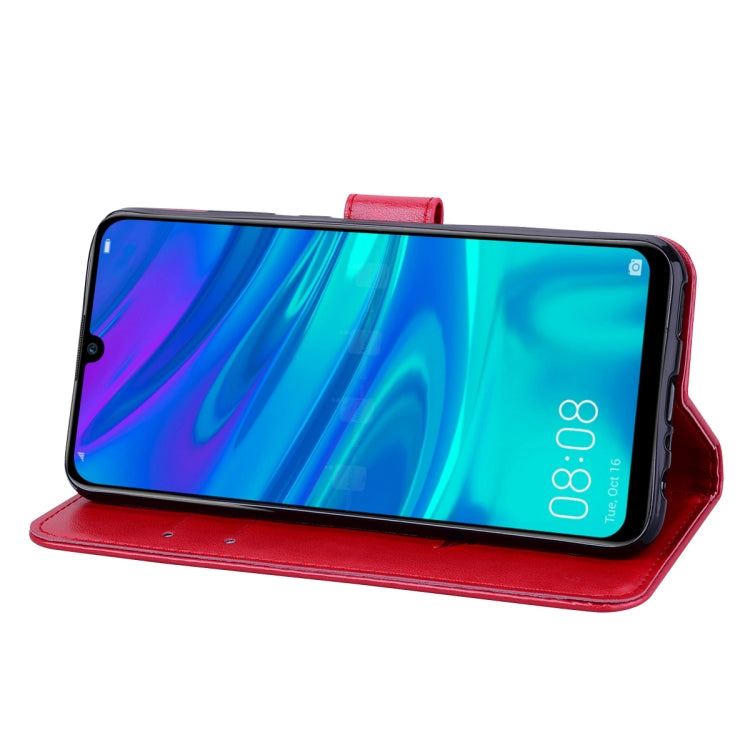 Rose Embossed Horizontal Flip PU Leather Case for Huawei P Smart 2019, with Holder & Card Slots & Wallet