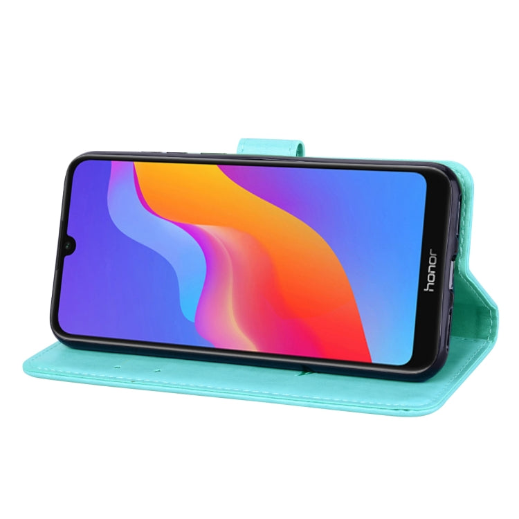 Rose Embossed Horizontal Flip PU Leather Case for Huawei Honor 8A/Y6 2019, with Holder & Card Slots & Wallet