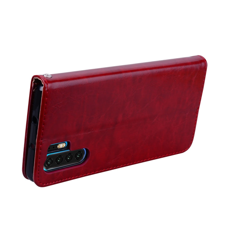 Business Style Oil Wax Texture Horizontal Flip Leather Case for Huawei P30 Pro, with Holder & Card Slots & Wallet, For Huawei P30 Pro