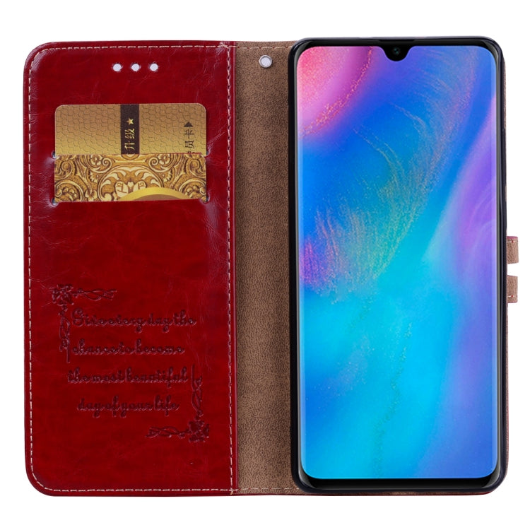 Business Style Oil Wax Texture Horizontal Flip Leather Case for Huawei P30 Pro, with Holder & Card Slots & Wallet, For Huawei P30 Pro