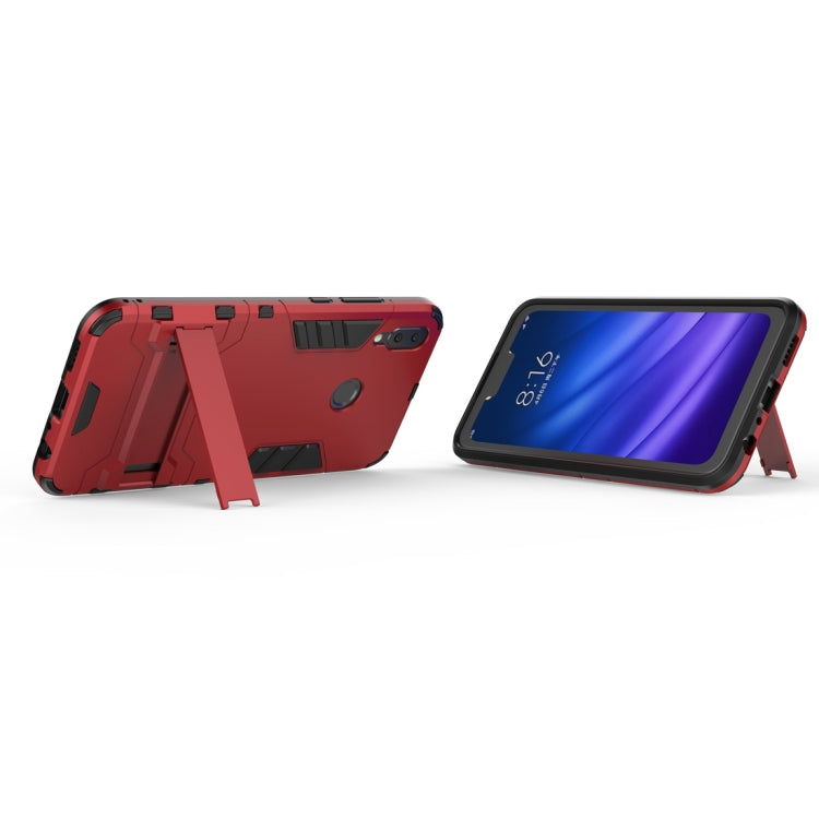 Shockproof PC + TPU Case for Huawei Y9 (2019) / Enjoy 9 Plus, with Holder, For Huawei Y9 (2019) / Enjoy 9 Plus, For Huawei Y9 (2019)