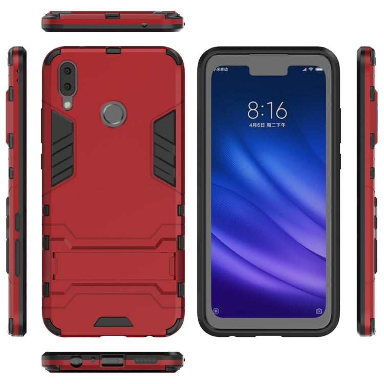 Shockproof PC + TPU Case for Huawei Y9 (2019) / Enjoy 9 Plus, with Holder, For Huawei Y9 (2019) / Enjoy 9 Plus, For Huawei Y9 (2019)