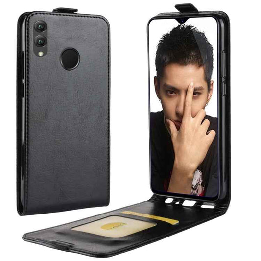 Business Style Vertical Flip Leather Protective Back Cover Case for Huawei Honor 8X, with Card Slot