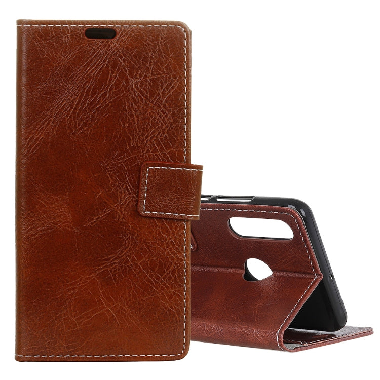 Retro Crazy Horse Texture Horizontal Flip Leather Case for Huawei P30 Lite, with Wallet & Holder & Card Slots & Photo Frame
