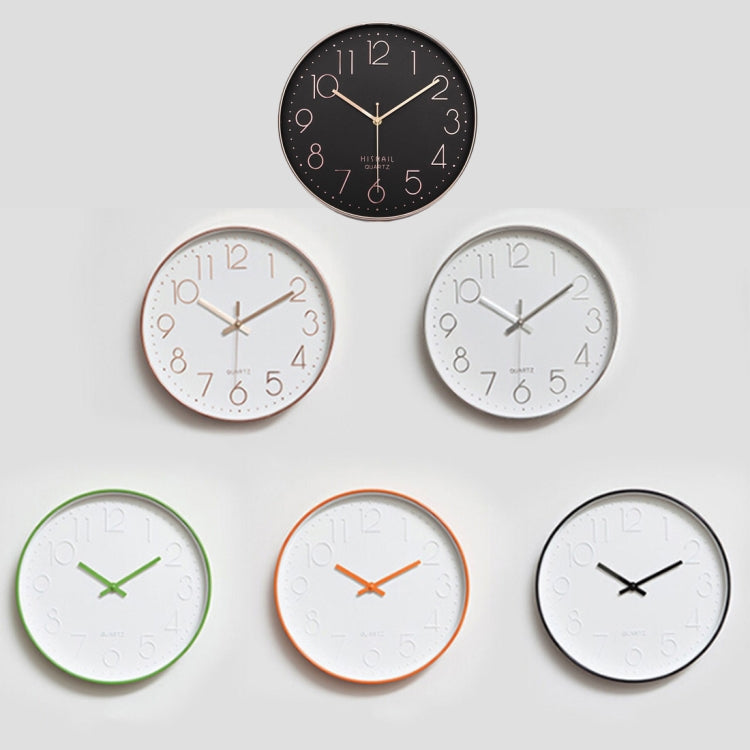 Home Office Room Modern Silent Non Ticking 12 inch Round Decorative Wall Quartz Clock