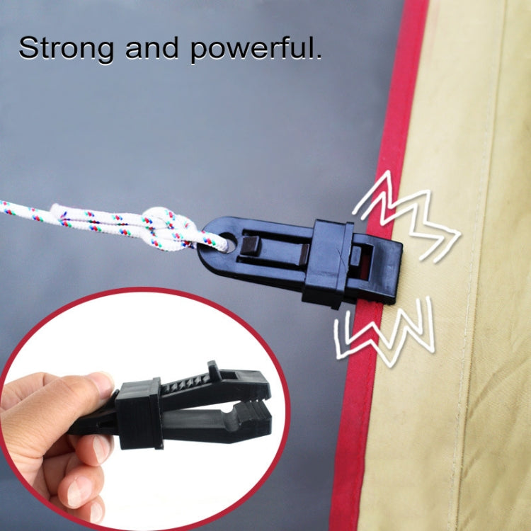 20 PCS Outdoor Tent Awnings Windproof Fixing Clip Multifunctional Wind Rope Buckle