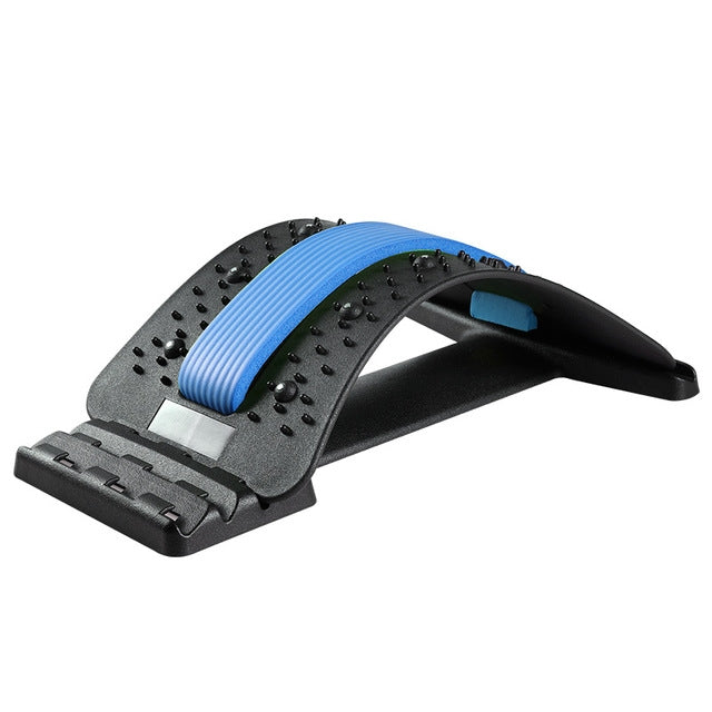 Lumbar Traction Stretching Device Posture Corrector Waist Support Spine Pain Relief Back Massage Stretcher