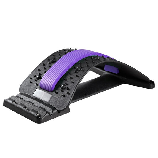 Lumbar Traction Stretching Device Posture Corrector Waist Support Spine Pain Relief Back Massage Stretcher