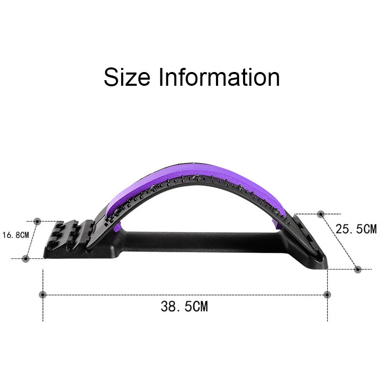 Lumbar Traction Stretching Device Posture Corrector Waist Support Spine Pain Relief Back Massage Stretcher