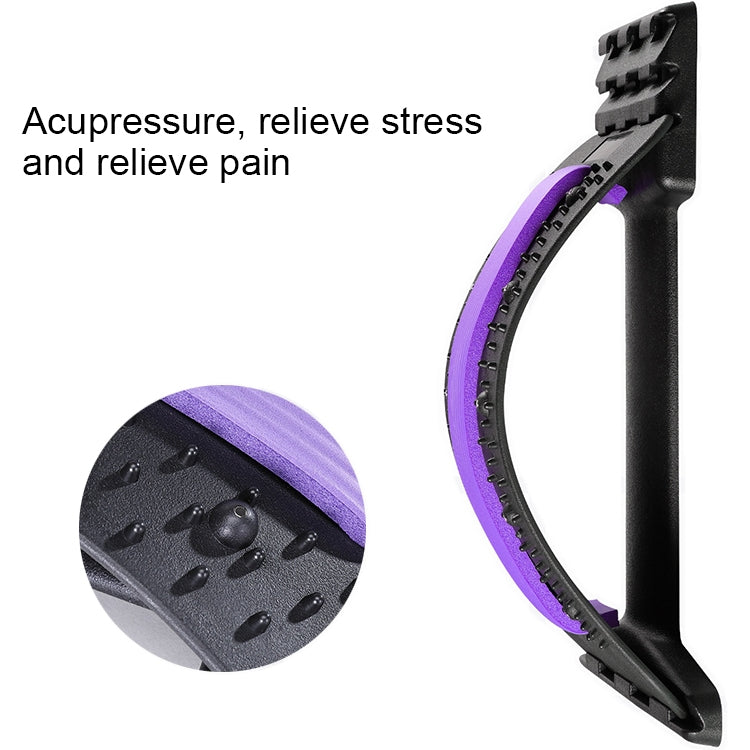 Lumbar Traction Stretching Device Posture Corrector Waist Support Spine Pain Relief Back Massage Stretcher