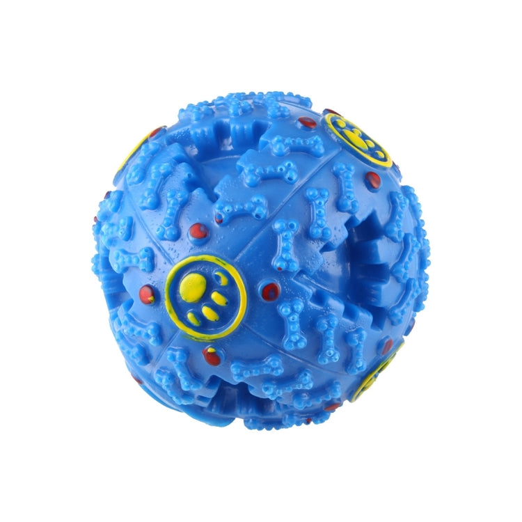 Pet Food Dispenser Squeaky Giggle Quack Sound Training Toy Chew Ball, Size: M, Ball Diameter: 9.2cm