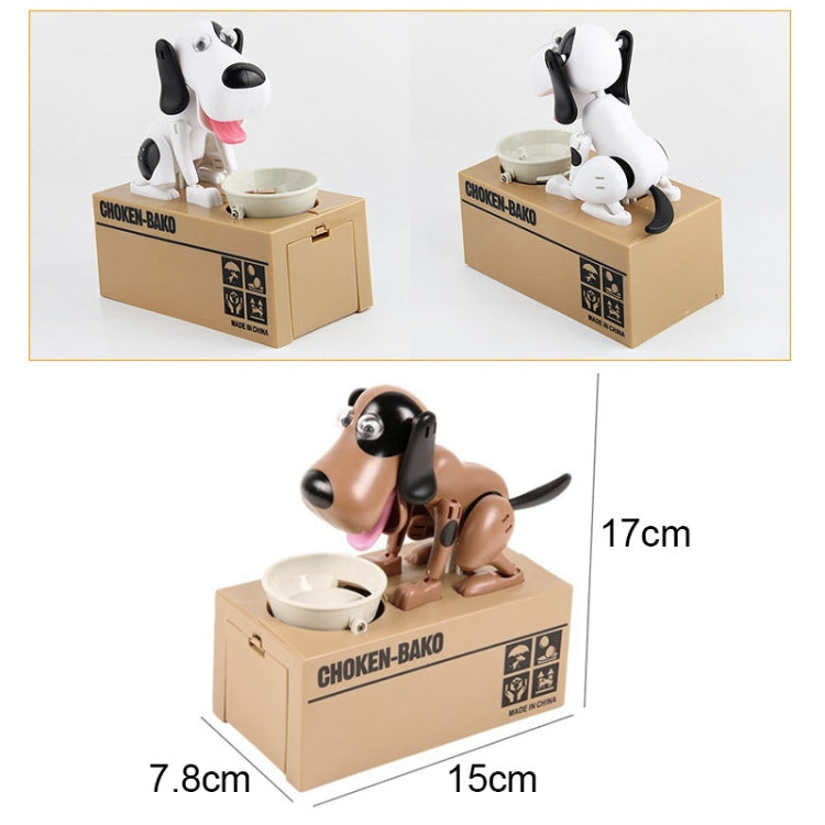 Tirelire automatique en forme de chiot créatif et amusant, mangeur d'argent et de pièces