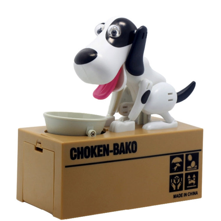 Tirelire automatique en forme de chiot créatif et amusant, mangeur d'argent et de pièces