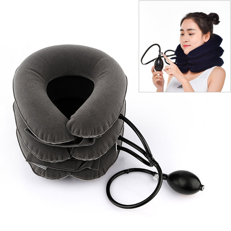 Household Full Cashmere Cervical Traction Instrument Neck Protection Inflatable Cervical Spine Massage Instrument, Full Cashmere (Purple), Full Cashmere (Rose Red), Full Cashmere (Black), Full Cashmere (Coffee), Full Cashmere (Grey), Full Cashmere (Blue)