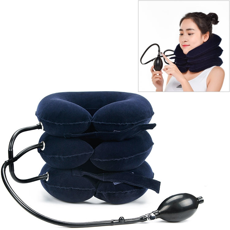 Household Full Cashmere Cervical Traction Instrument Neck Protection Inflatable Cervical Spine Massage Instrument, Full Cashmere (Purple), Full Cashmere (Rose Red), Full Cashmere (Black), Full Cashmere (Coffee), Full Cashmere (Grey), Full Cashmere (Blue)