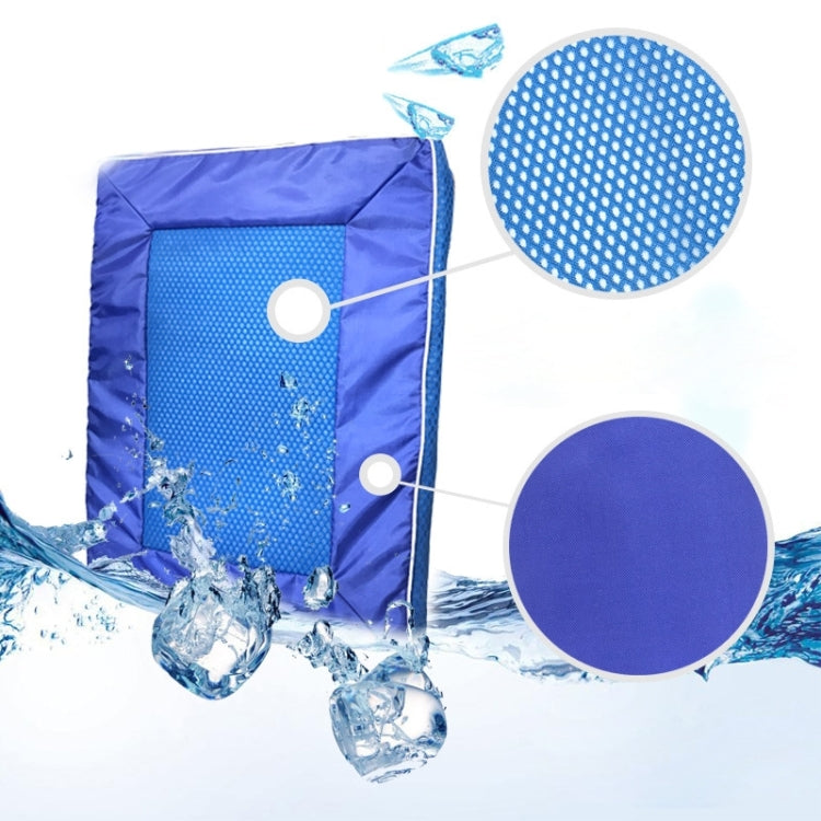 Summer Dog Pad Bed House Pet Cool Down Pad Detachable Dog Mat Cushion,Large, Size:73*46*4cm