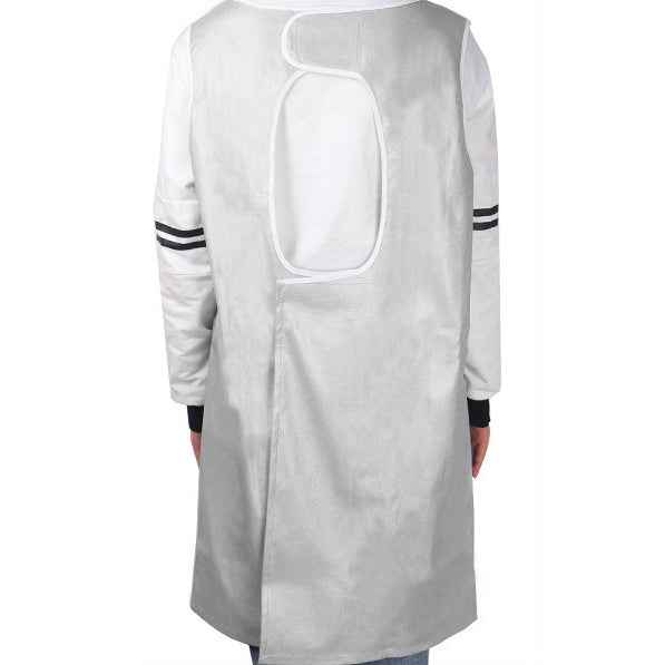Sleeveless Pet Apron Beauty Gown Pet Grooming Beautician Smock Waterproof Clothing Pet Store Aprons,M, Length: 93cm, Size:M Color:Silver